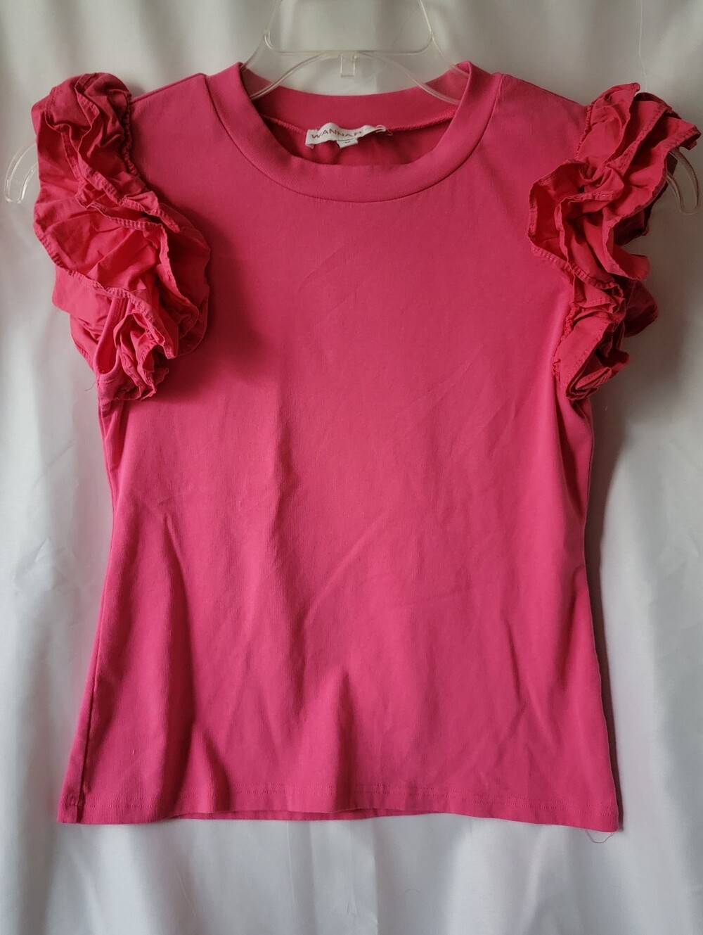 Pink Ruffle Top - Barbiecore Preppy Style